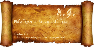 Mágori Graciána névjegykártya